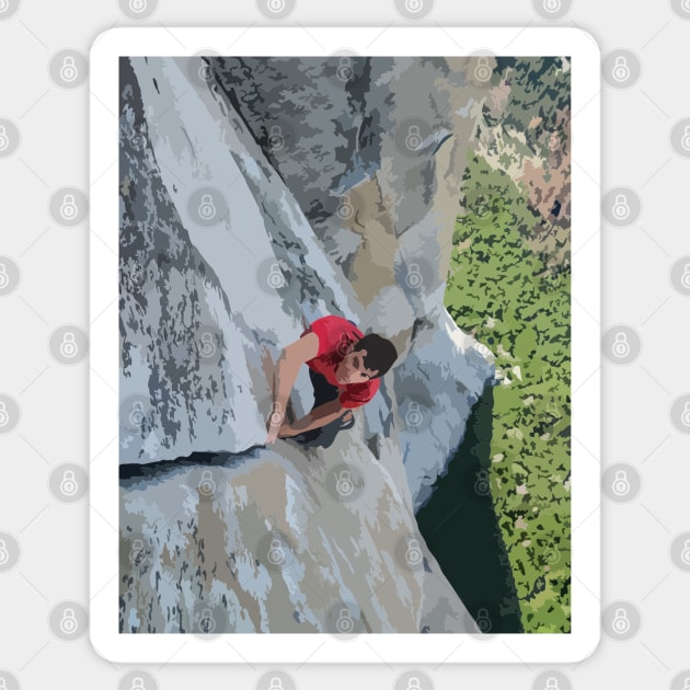 Alex Honnold Free Solo El Cap Painting Sticker by gktb